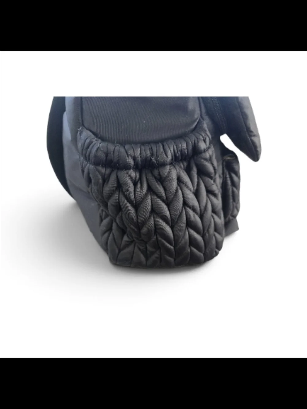 HAPP Brand Levy Diaper Bag Backpack - Black Herringbone